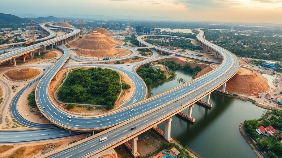 Ảnh về cơ sở hạ tầng đang phát triển tại An Giang