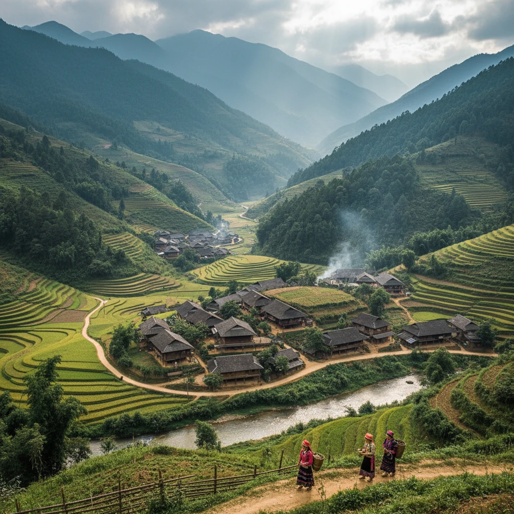 Cảnh quan Tả Phìn với tiềm năng du lịch