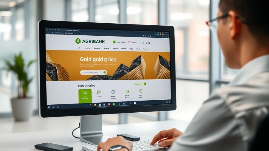 Cập nhật giá vàng Agribank qua trang web chính thức