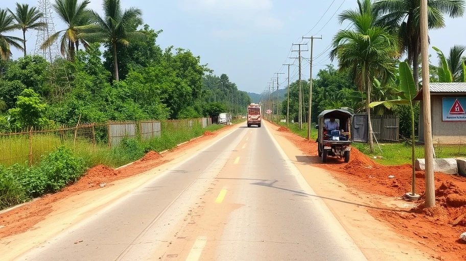 Cơ sở hạ tầng đang phát triển tại Cái Bè.