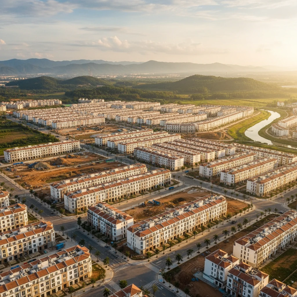 Hình ảnh dự án đô thị tại huyện Quốc Oai.