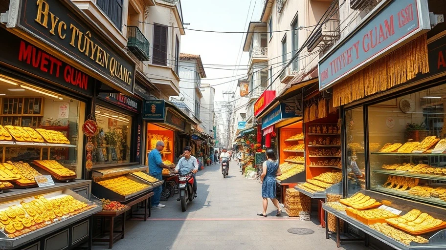 Hình ảnh thị trường vàng Tuyên Quang
