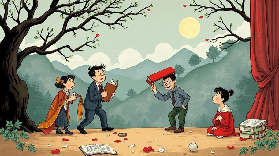 Hình ảnh văn học về quan huyện bất đắc dĩ