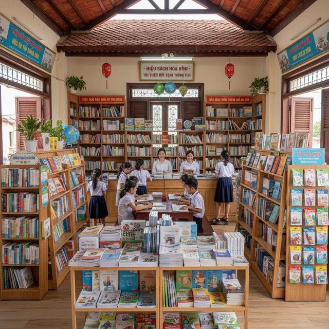 Hình ảnh về nhà sách tại Hòa Bình