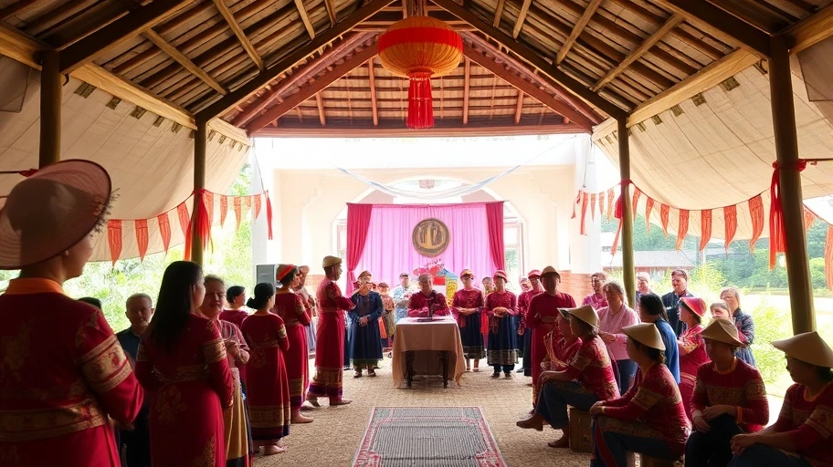 Hoạt động văn hóa trong nhà rông