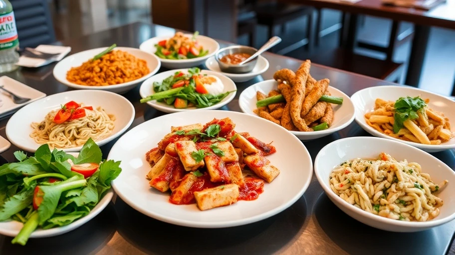Menu đa dạng tại nhà hàng 4P Lê Thánh Tôn