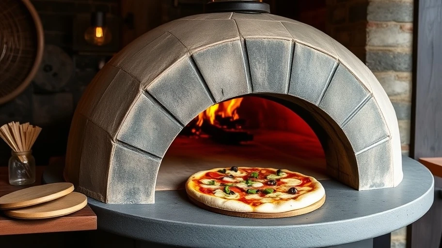Pizza lò củi tại nhà hàng 4P Lê Thánh Tôn
