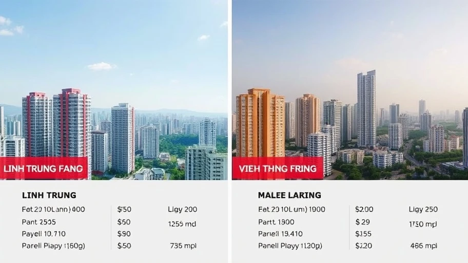 So sánh giá chung cư Linh Trung với lân cận