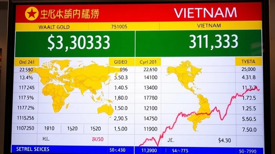 So sánh giá vàng Việt Nam và quốc tế
