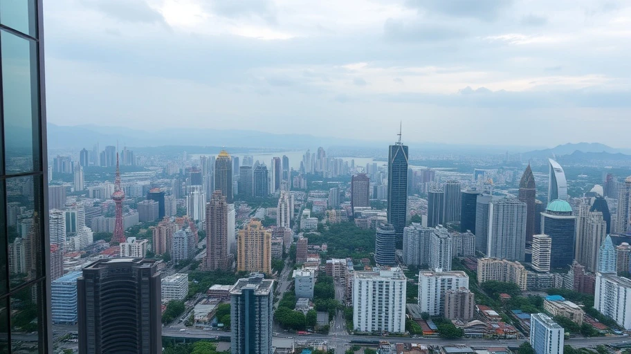 Tầm nhìn từ tầng cao của chung cư Paragon