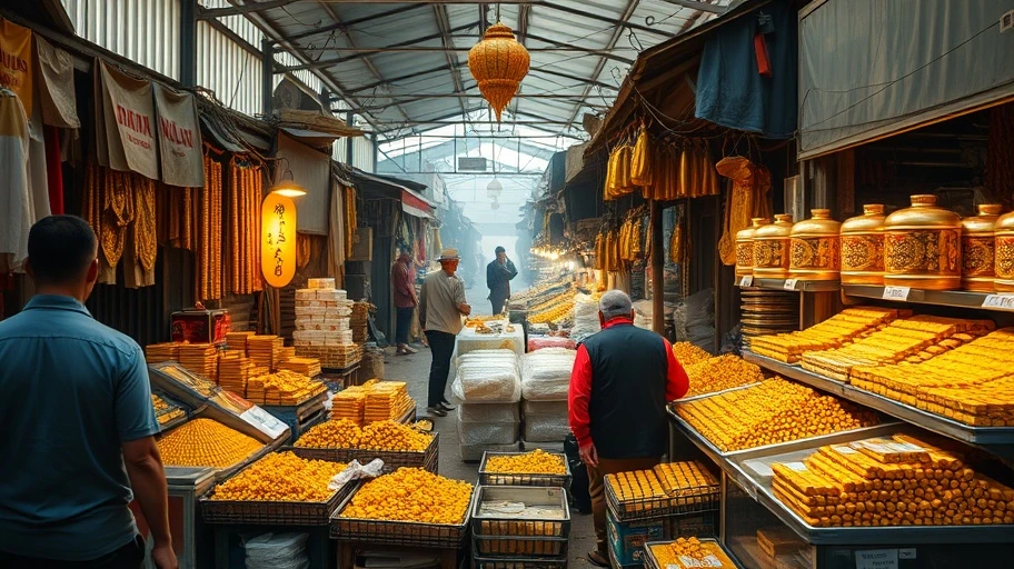Tình hình thị trường vàng và giá vàng Dung Luyến