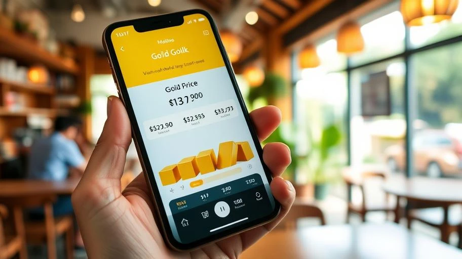 Ứng dụng di động của Agribank về giá vàng