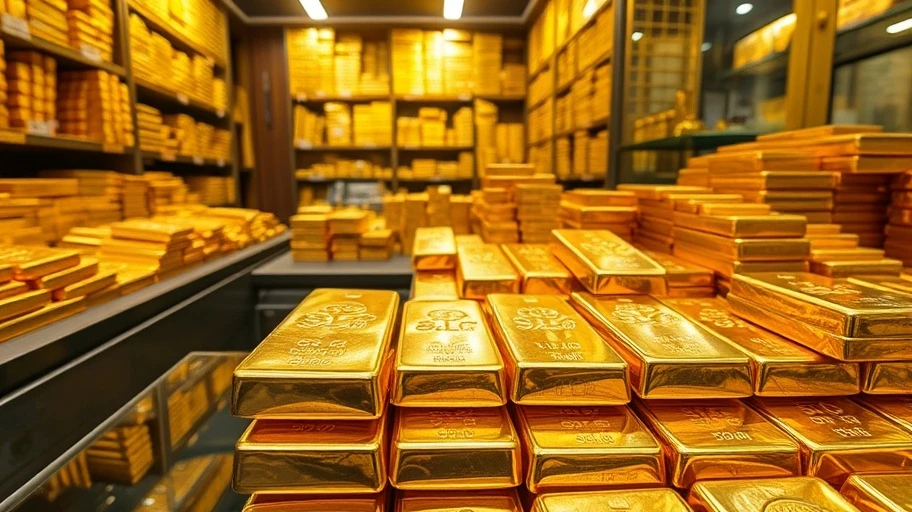 Vàng SJC tại cửa hàng vàng Việt Nam