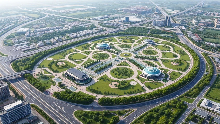 Vị trí địa lý Vinhome Quận 9 với giao thông thuận lợi.
