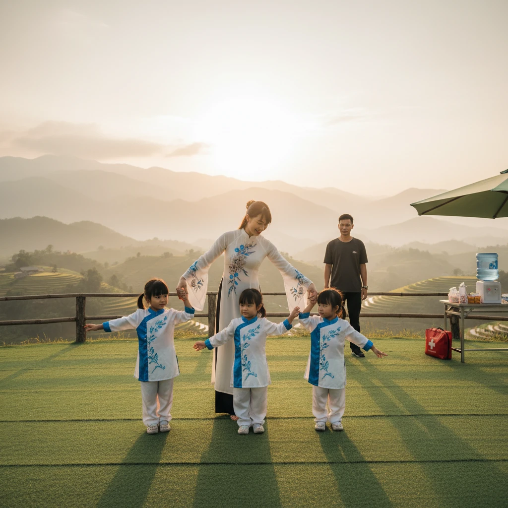 Yếu tố an toàn cho múa mầm non trên lưng đồi